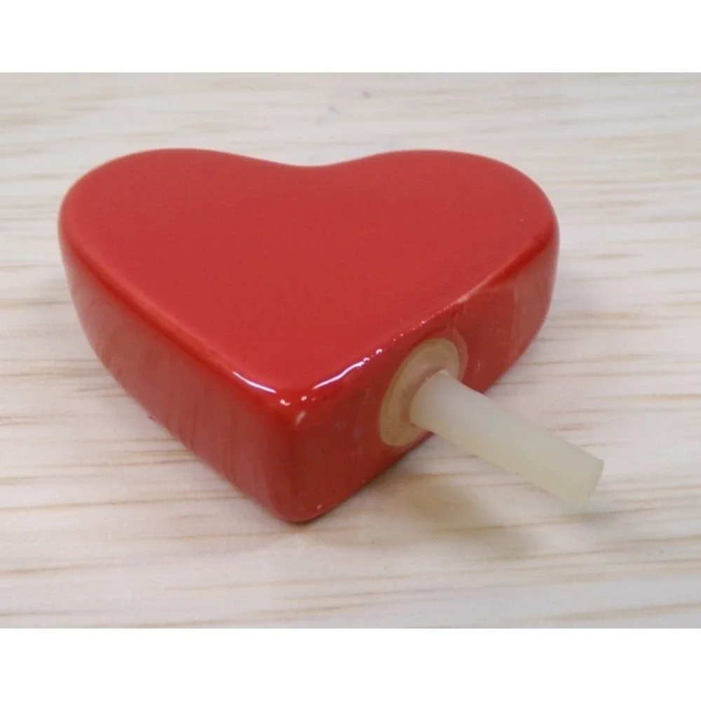 Nora Fleming Stoneware‎ 2 3/8 inch Red Heart with Rubber to fit Dishes